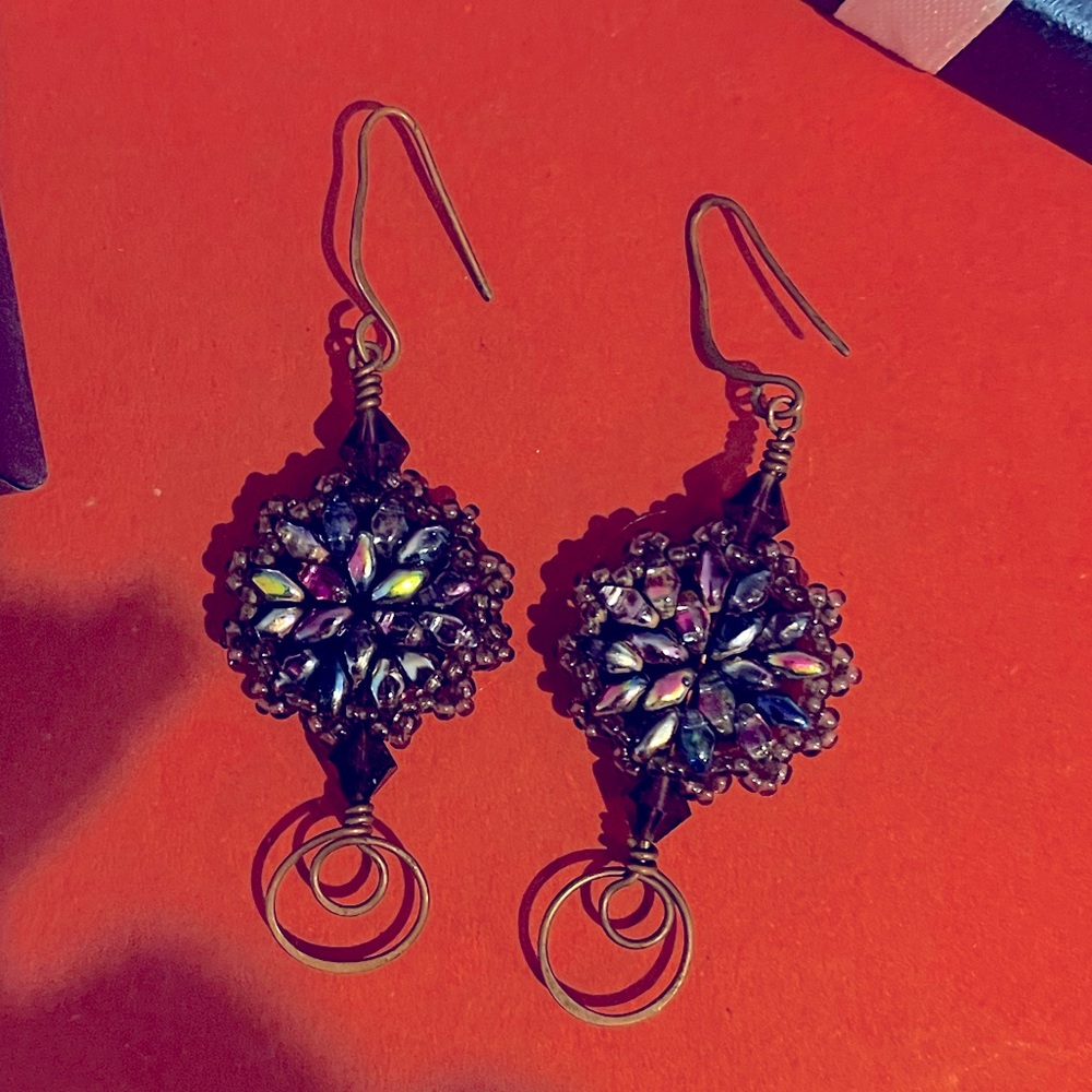 Custom earrings new with gift box